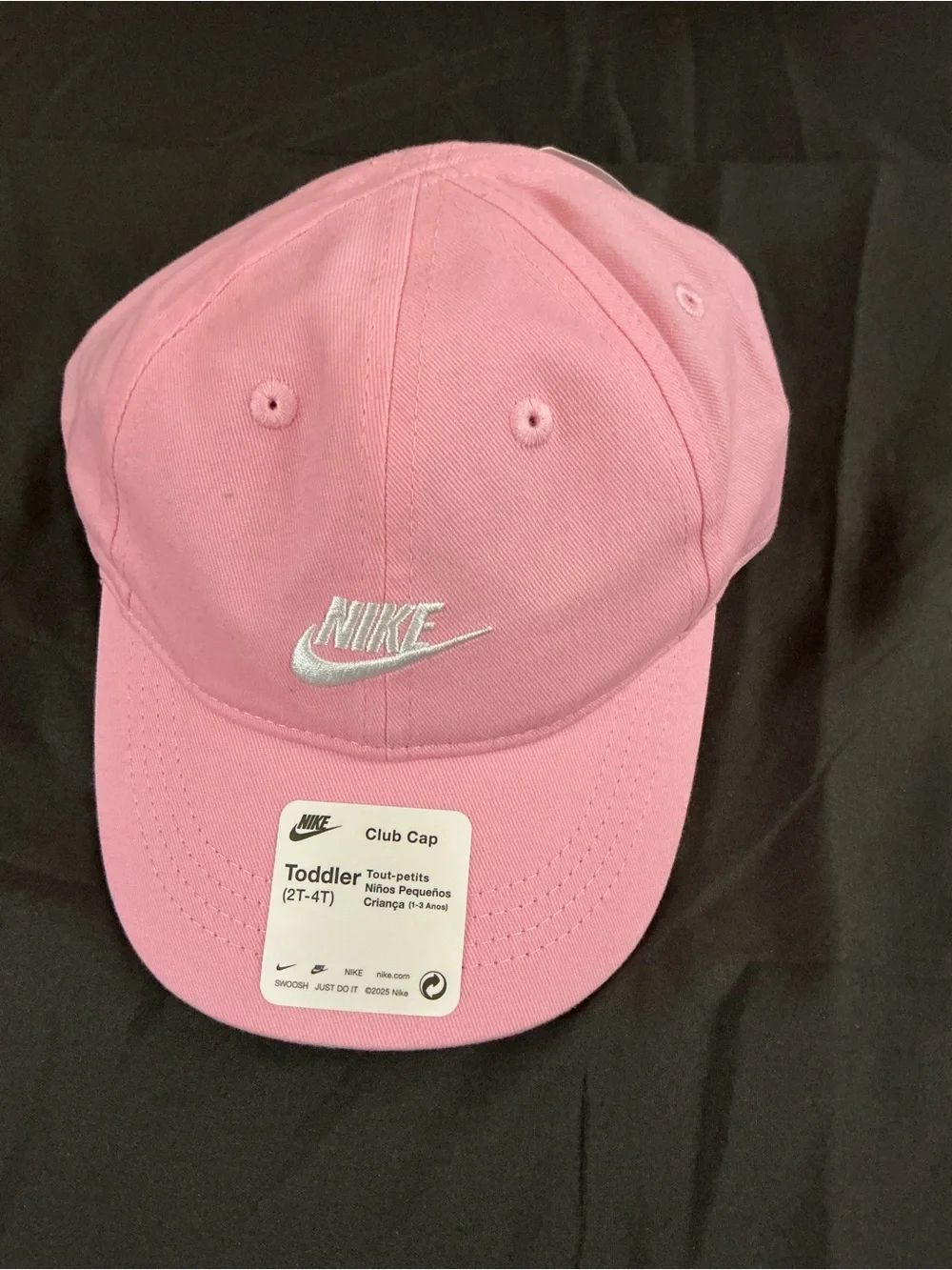 Nike Pink Toddler Club Cap with White Swoosh